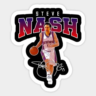 Steve Nash Basketball Legend Signature Vintage Retro 80s 90s Bootleg Rap Style Sticker